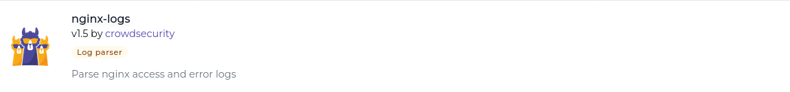 CrowdSec nginx-logs